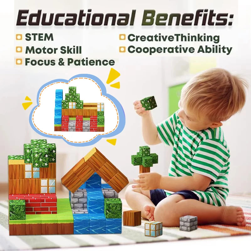 Magnetic Building Blocks for Kids – STEM Learning Toy Set