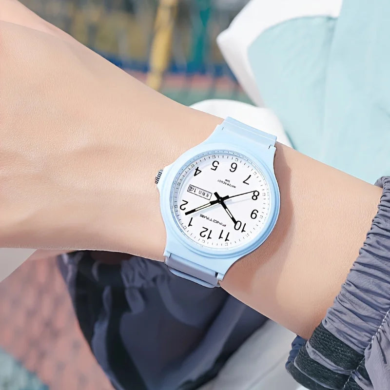 Women’s Minimalist Watch – Casual Sport Style with Day & Date