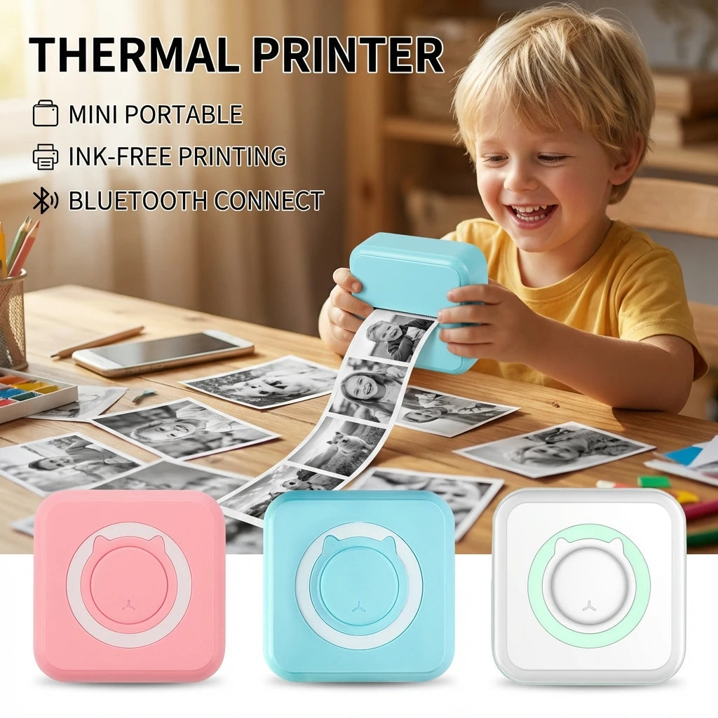 Mini Portable Printer – Print Anywhere Instantly 🖨️