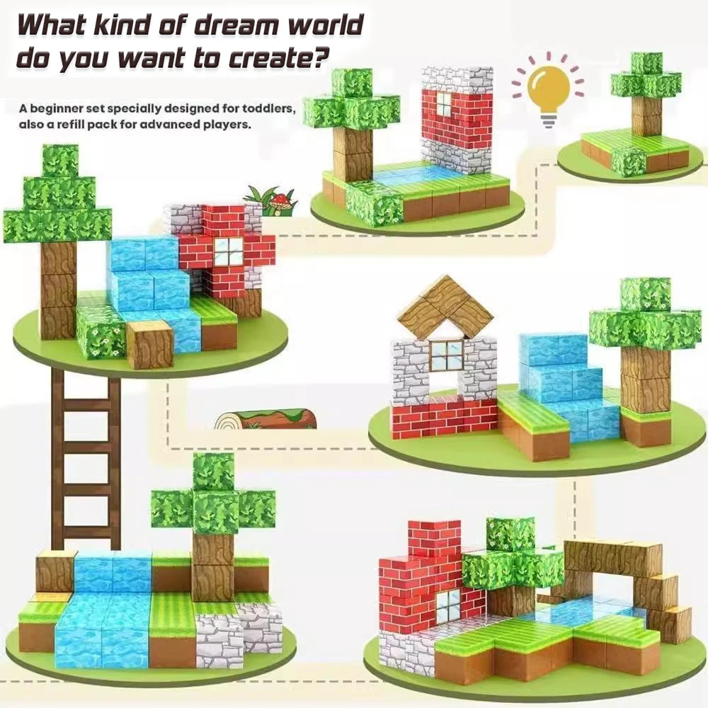 Magnetic Building Blocks for Kids – STEM Learning Toy Set