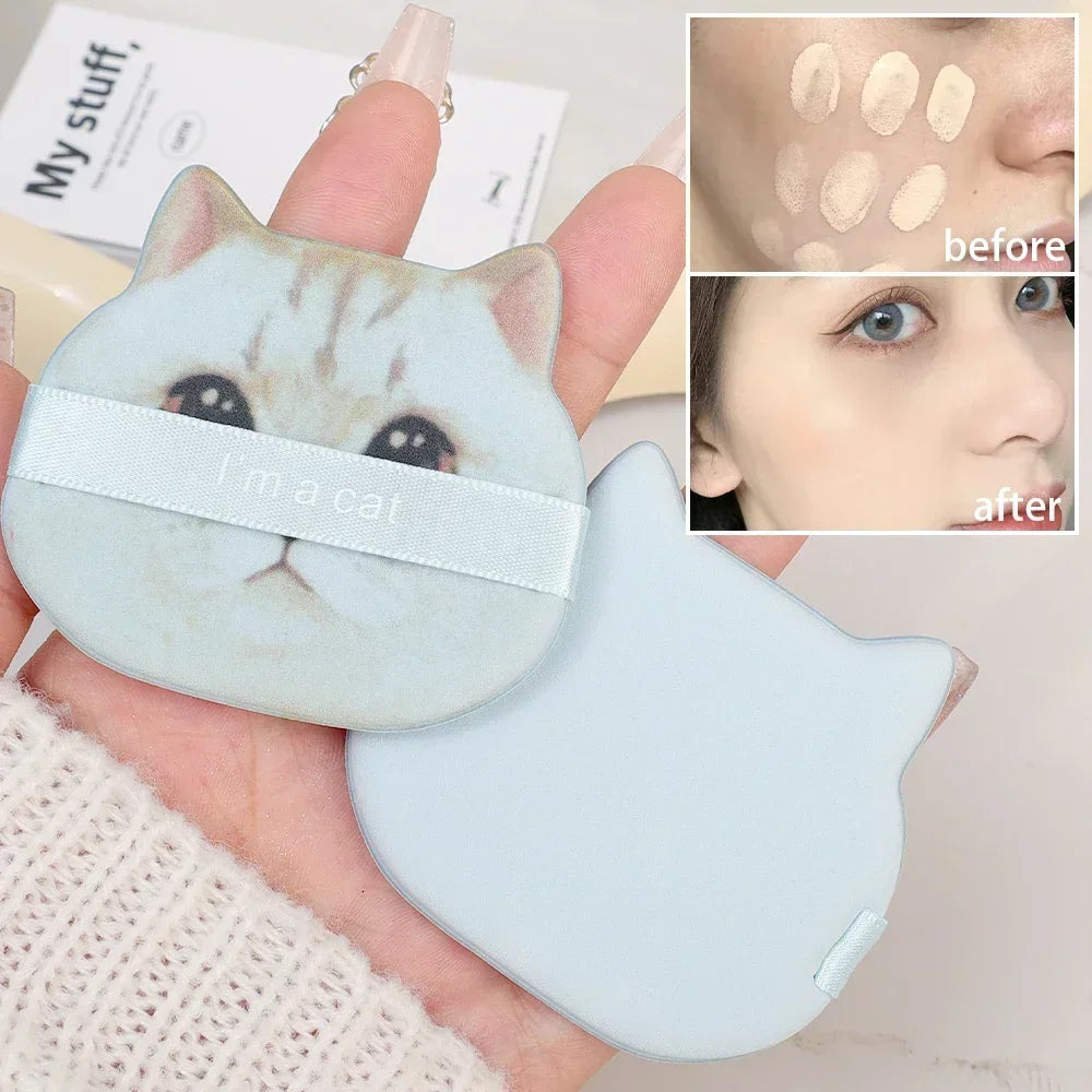 Cute Cat Makeup Puff – Soft Beauty Sponge 🐱✨