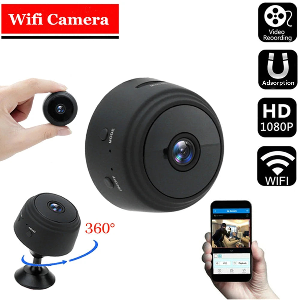Mini WiFi Smart Camera 1080P – Night Vision & Home Security