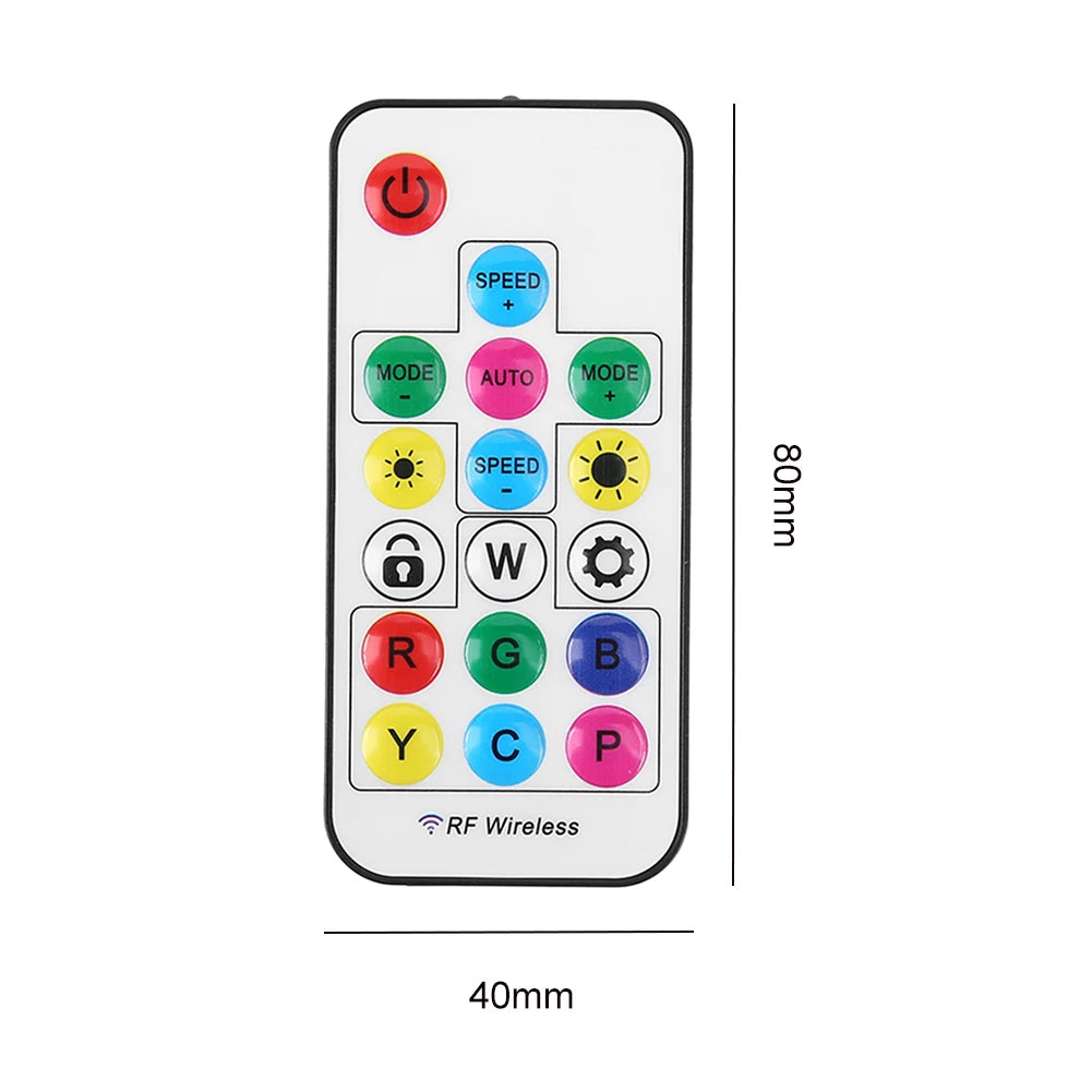 RGB LED Strip Wireless Controller – 5V Remote (PC Case Compatible)