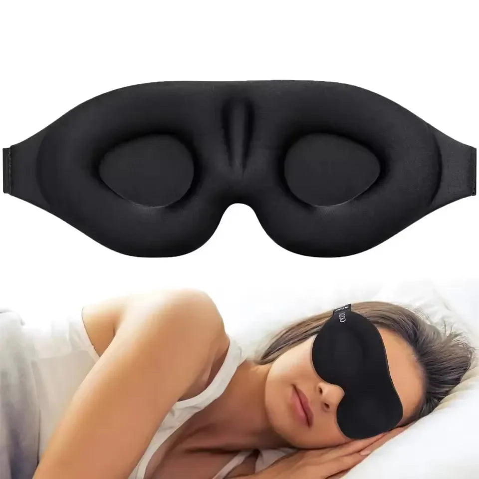 Soft Sleep Mask – Light Blocking Eye Mask for Deep Sleep