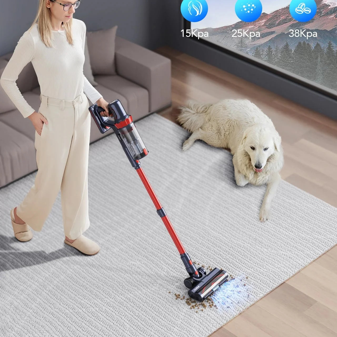 Blossom VC01 Cordless Vacuum Cleaner – 450W High Suction (38KPa)