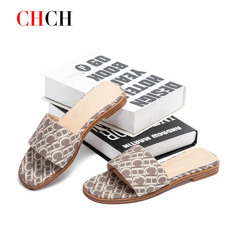 Women’s Printed Slide Sandals – Comfortable & Anti-Slip