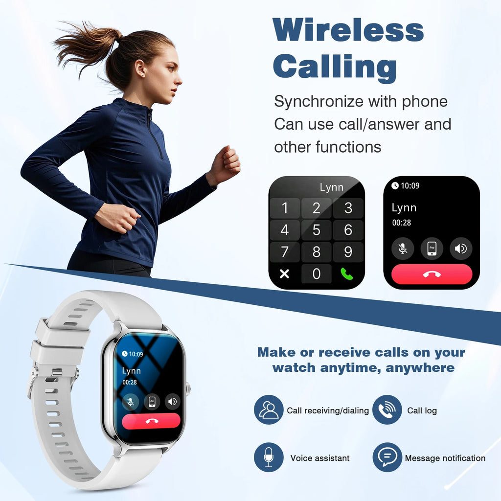 Smart Watch with Calling & Fitness Tracking – iPhone & Android Compatible