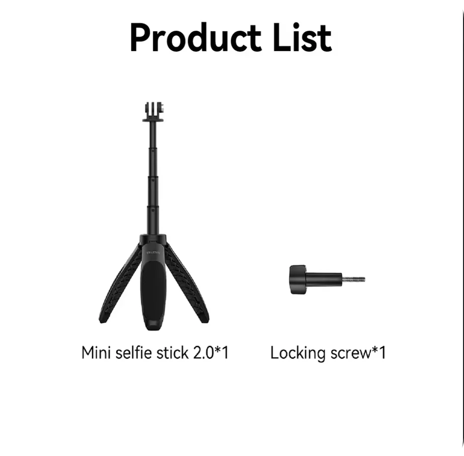 TELESIN Action Camera Tripod Stick