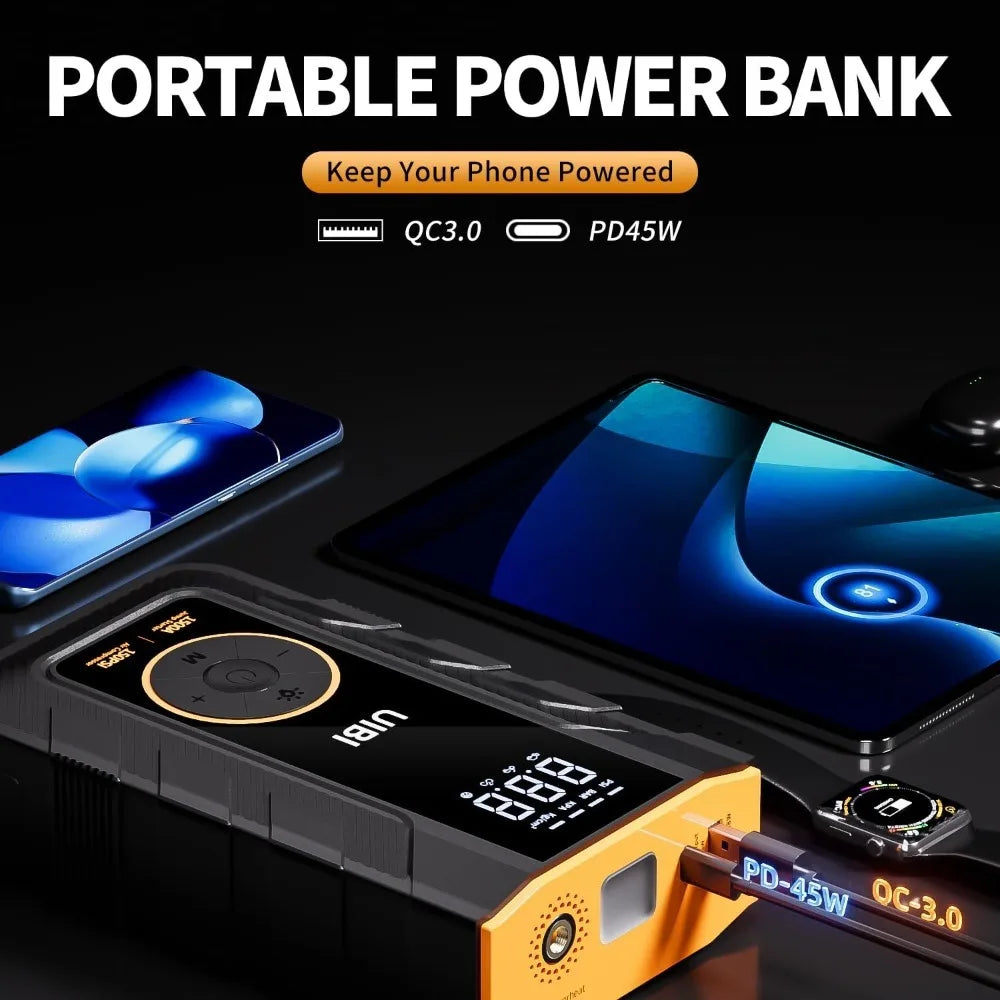 PAIVIROKU 5000A Car Jump Starter with Air Compressor