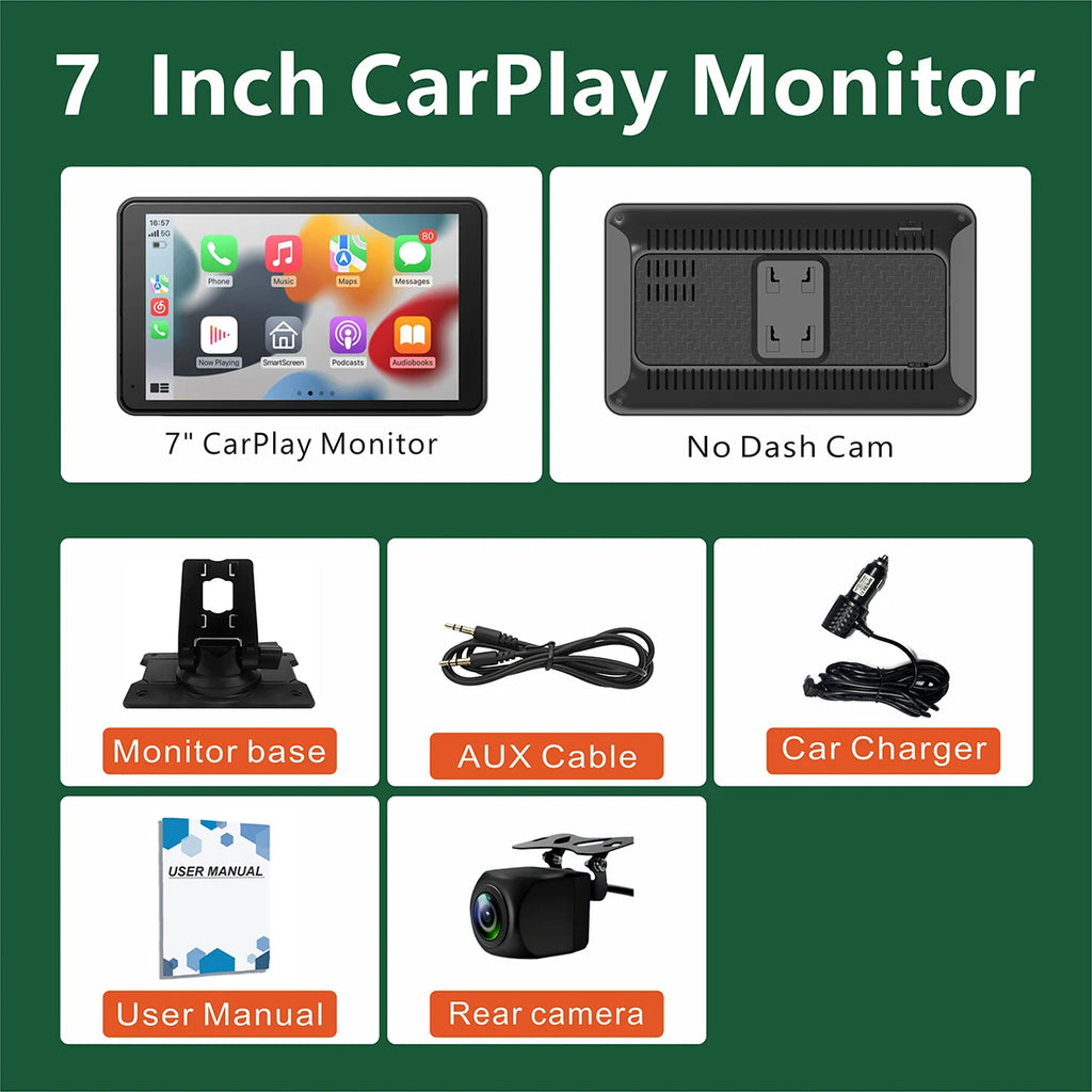 Portable Wireless CarPlay Screen