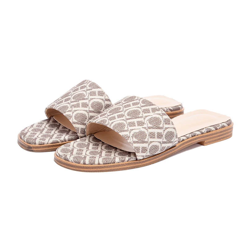 Women’s Printed Slide Sandals – Comfortable & Anti-Slip
